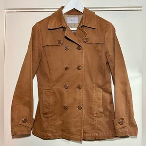 Vintage Theoria double-breasted peacoat.